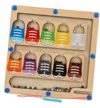 Vista 12 de Juego De Laberinto De Madera Montessori - DISEÑO: ZAPATO